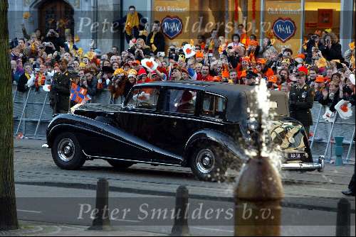 Amsterdam 2 februari 2002
Trouwen Prins Willem Alexander met Maxima
Rolls Royce