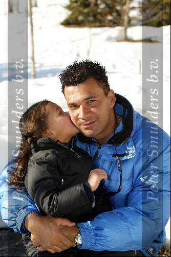 Lech 17 februari 2002
Ruud Gullit met dochtertje
Wintersport Sneeuw