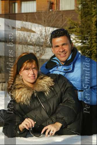 Lech 17 februari 2002
Ruud Gullit met Estelle Gullit
Wintersport Sneeuw