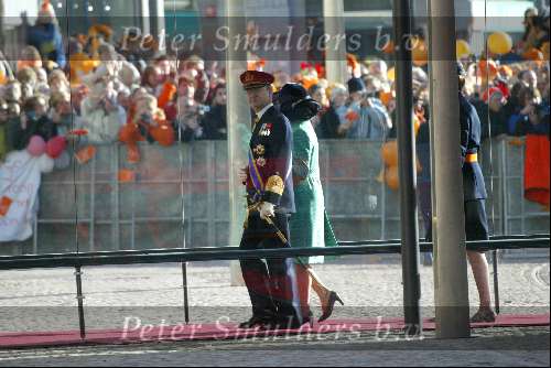 Amsterdam 2 februari 2002
Prins Willem Alexander en Maxima trouwen.
koning Gustav van zweden