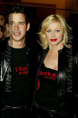 Amsterdam 13  februari 2003
Premiere ~Jackass in Pathe de Munt. e
Bridget Maasland met vriend