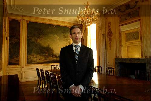 Velsen 10 februari 2003
Butler Herman (Pim Fortuyn) op de butlerschool