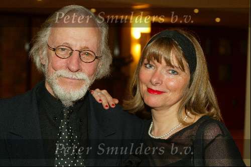 Bussum 24 februari 2003
Uitreiking van de gouden harpen
Herman Pieter de Boer met vriendin