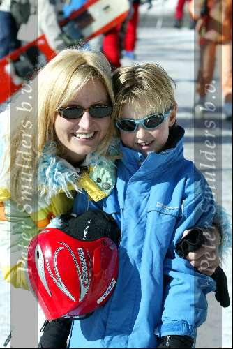 Zurs 23 februari 2003
Natasja Froger en Maxime Froger
Wintersport