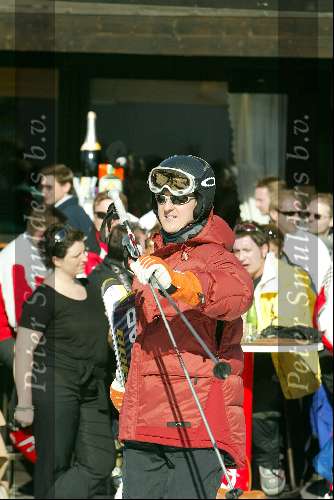 Zurs 23 februari 2003
Michael Schumacher skiend en samen met Norbert Haug
Wintersport