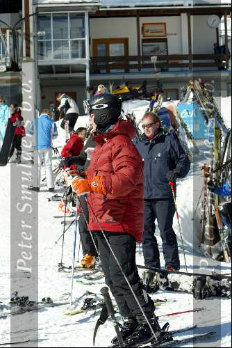 Zurs 23 februari 2003
Michael Schumacher skiend en samen met Norbert Haug
Wintersport