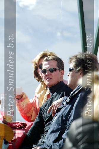 Zurs 23 februari 2003
Michael Schumacher skiend en samen met Norbert Haug
Wintersport