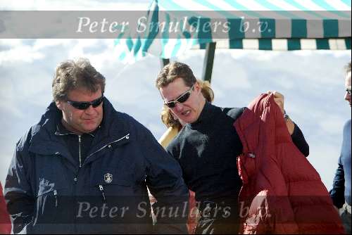 Zurs 23 februari 2003
Michael Schumacher skiend en samen met Norbert Haug
Wintersport