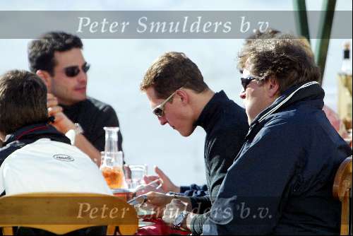 Lech 22 februari 2003
Norbert Haug en michael Schumacher
Wintersport