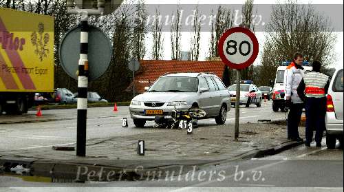 Aalsmeer 4 februari 2003
Bromfiets ongeluk in aalsmeer