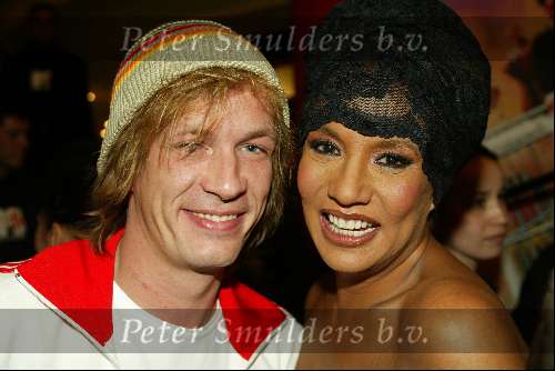 Amsterdam 13  februari 2003
Premiere ~Jackass in Pathe de Munt. 
Patty Brard met man Rene