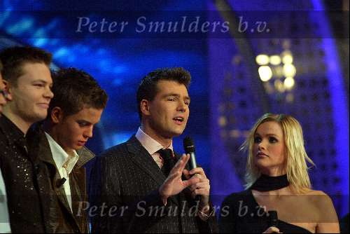 Hilversum 1 februari 2003
Idols opnames met Reinout Oerelmans en Tooske v Breughem
