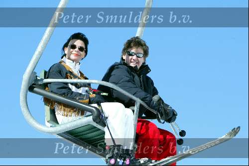 Zurs 23 februari 2003
Rene Froger in de stoeltjeslift
Wintersport