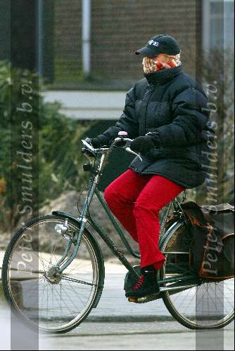 Amsterdam 13 februari 2003
Simone Kleinsma op de fiets