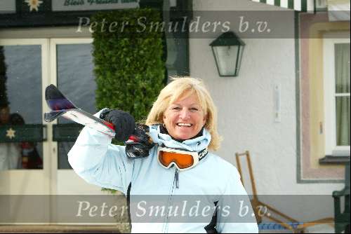 Lech 29 februari 2004
Anita Meijer op skivakantie in Lech.
Wintersport