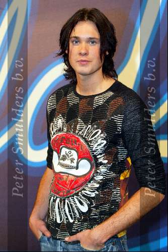 Hilversum 24 februari 2004
Presentatie 10 idols finalisten in studio 22.
Boris Idols