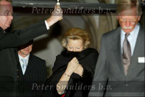 Amsterdam 6 februari 2004
Verjaardag van Koningin Beatrix op paleis op de dam.
Koningin Beatrix