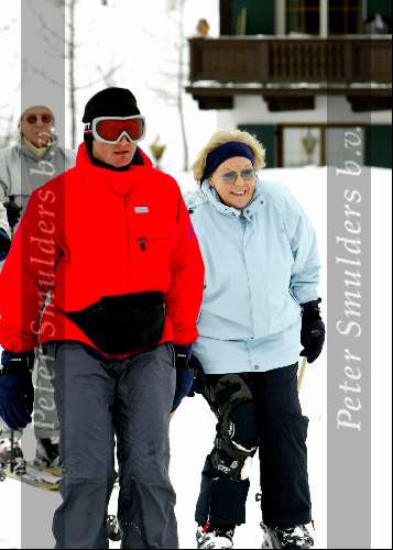 Lech 12 februari 2004
Koningin  Beatrix skien in Lech.
Wintersport