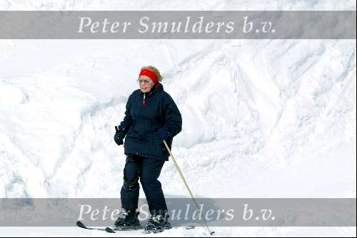 Lech 15 februari 2004
Koningin Beatrix op wintersport in Lech
Wintersport