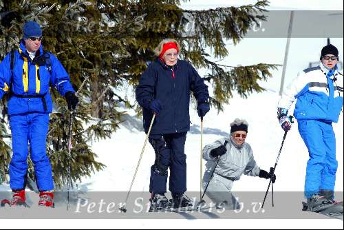 Lech 15 februari 2004
Koningin Beatrix op wintersport in Lech
