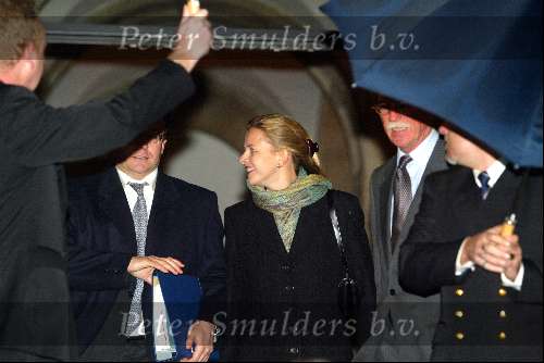 Amsterdam 6 februari 2004
Verjaardag van Koningin Beatrix op paleis op de dam.
Prins Friso en Mabel Wisse Smit