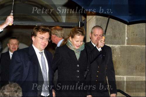 Amsterdam 6 februari 2004
Verjaardag van Koningin Beatrix op paleis op de dam.
Prins Friso en Mabel Wisse Smit