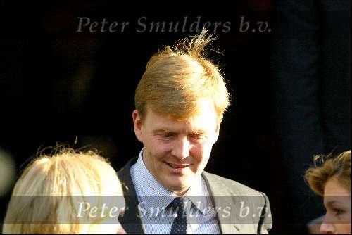 Utrecht 18 februari 2004
Maxima en Prins Willem Alexander bij de munt in Utrecht bij munt slaan voor Amalia