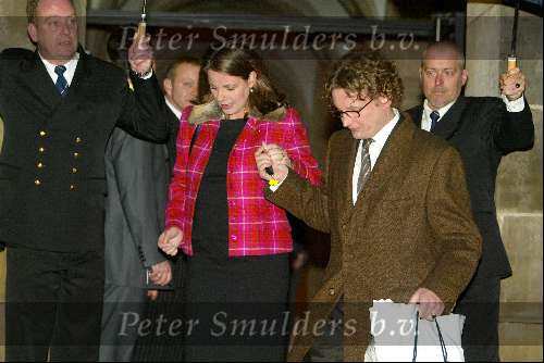 Amsterdam 6 februari 2004
Verjaardag van Koningin Beatrix op paleis op de dam.
Prins Bernhard jr en Prinses Annette