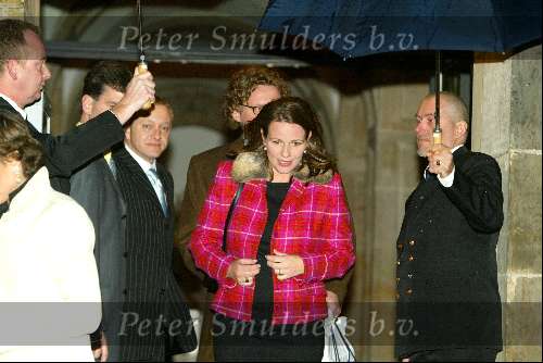 Amsterdam 6 februari 2004
Verjaardag van Koningin Beatrix op paleis op de dam.
Prins Bernhard jr en Prinses Annette
