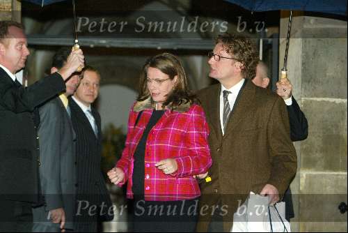 Amsterdam 6 februari 2004
Verjaardag van Koningin Beatrix op paleis op de dam.
Prins Bernhard jr en Prinses Annette