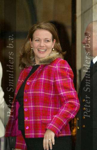 Amsterdam 6 februari 2004
Verjaardag van Koningin Beatrix op paleis op de dam.
Prinses Annette zwanger