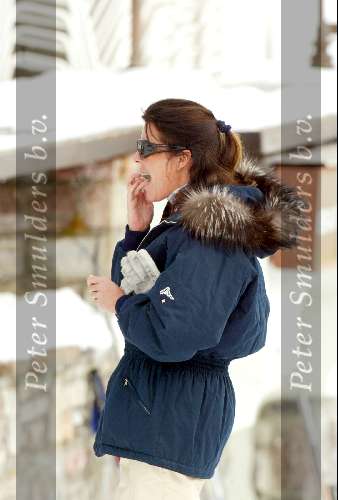 Zurs 13 februari 2004
Prinses Caroline van Monaco tijdens wintersport