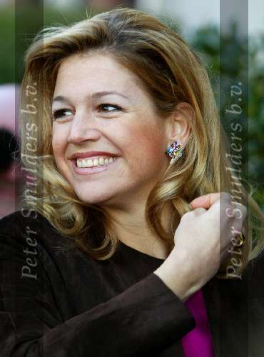 Utrecht 18 februari 2004
Maxima en Prins Willem Alexander bij de munt in Utrecht bij munt slaan voor Amalia