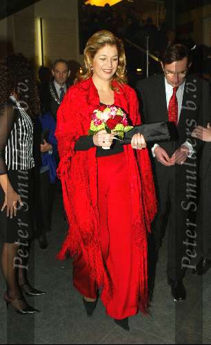 Amsterdam 23 februari 2004
Koningin Beatrix en Prins Willem Alexander en Maxima bezoeken het concertgebouw.