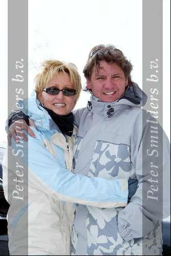 Lech 29 februari 2004
Rene Froger en Natasja Froger op skivakantie in Lech.