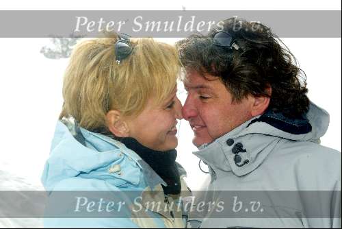 Lech 29 februari 2004
Rene Froger en Natasja Froger op skivakantie in Lech.