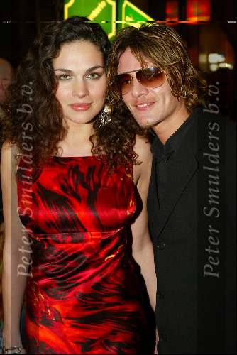 Amsterdam 9 februari 2004
Premiere van FEESTJE in Tuschinski Amsterdam.
Tygo Gernandt met vriendin Anne