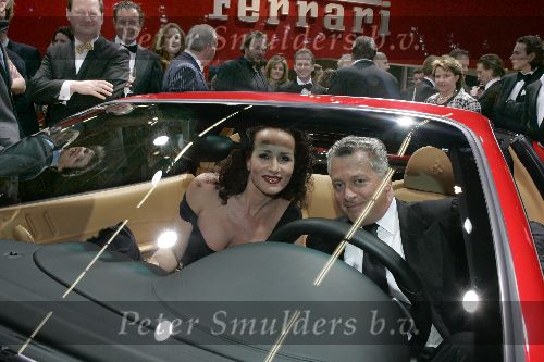 Amsterdam 9 februari 2005
Galavond autorai.
Bram Moszkowicz met Siegried Markus in ferrari