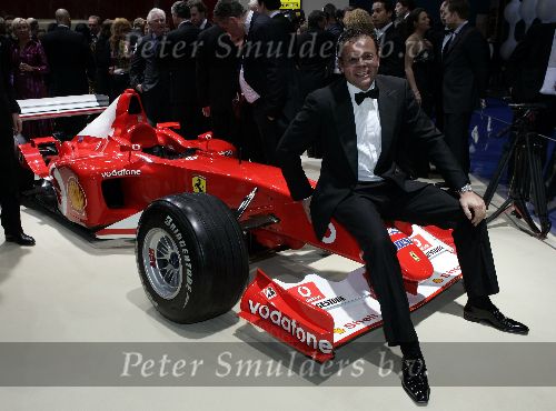 Amsterdam 9 februari 2005
Galavond autorai.
Chris Luken zittend op een f1 ferrari