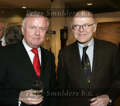 Amsterdam 24 februari 2005
Presentatie boek Thomas Lepeltak bij Sotheby\'s
Harry Mens met adviseur Ruud Lubbers