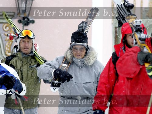 Lech 14 februari 2005
Koningin Beatrix skien in Lech