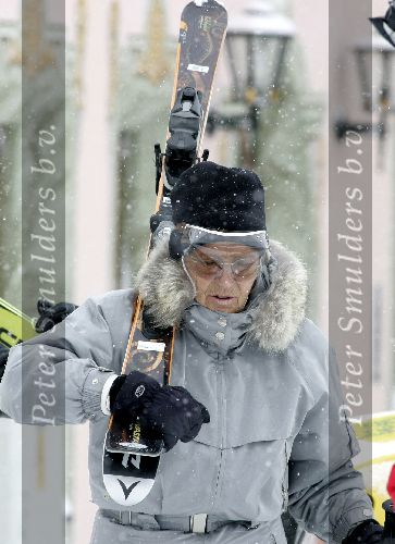 Lech 14 februari 2005
Koningin Beatrix skien in Lech