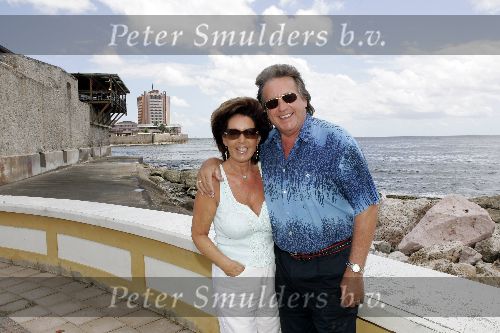 Curacao 18 februari 2005
Lee Towers met zijn vrouw Laura