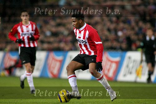 Eindhoven, 4 februari 2006  Seizoen 2005/2006 Kompetitiewedstrijd PSV-Roda JC, eindstand 3-2
Jefferson Farfan
©Edwin van Zandvoort