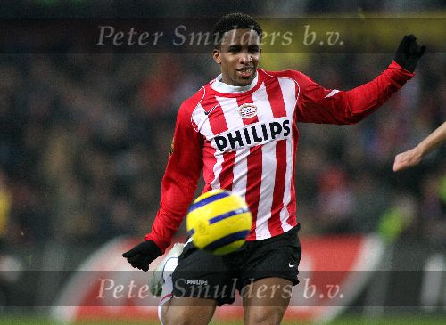 Eindhoven,11 Februari 2006 Kompetitiewedstrijd PSV-Heracles, eindstand 1-0 Seizoen 2005/2006
Jefferson Farfan