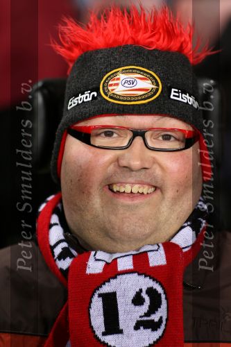 Eindhoven, 23 December 2006 
PSV-supporter Adriaan Aerts uit Goirle tijdens de kompetitiewedstrijd PSV-Willem II, eindstand 4-0