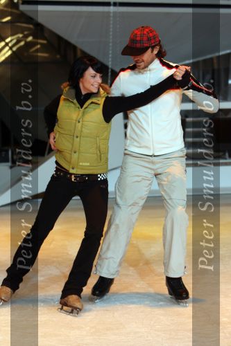 Baarn, 10 Januari 2007 Perspresentaie Dancing On Ice RTL 2007
Dieter Troubleyn met partner