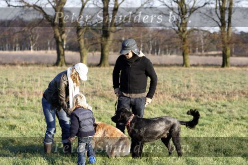 Hoge Veluwe 9 decedmber 2006
Dinand Woesthof zijn zwangere vriendin Lucy en zoontje Dean Maddy wandelen met de honden in park de hoge veluwe.