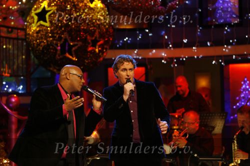 Hilversum 18 december 2006
Singing with the stars bij life & cooking. Mark Dakriet en Edwin Smulders