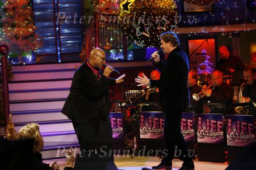 Hilversum 18 december 2006
Singing with the stars bij life & cooking. Mark Dakriet en Edwin Smulders